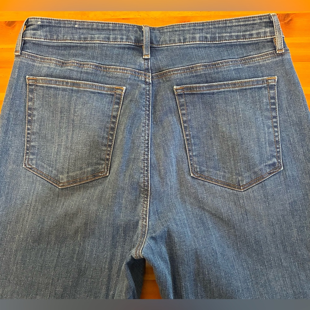 LOFT Frayed Hem Blue Skinny Jeans - Picture 4 of 10